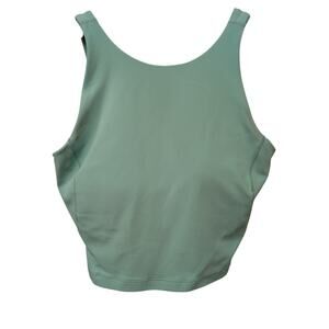 Lululemon‎ Align High-Neck Tank Top Light Support Wild Mint Cropped Yoga Running